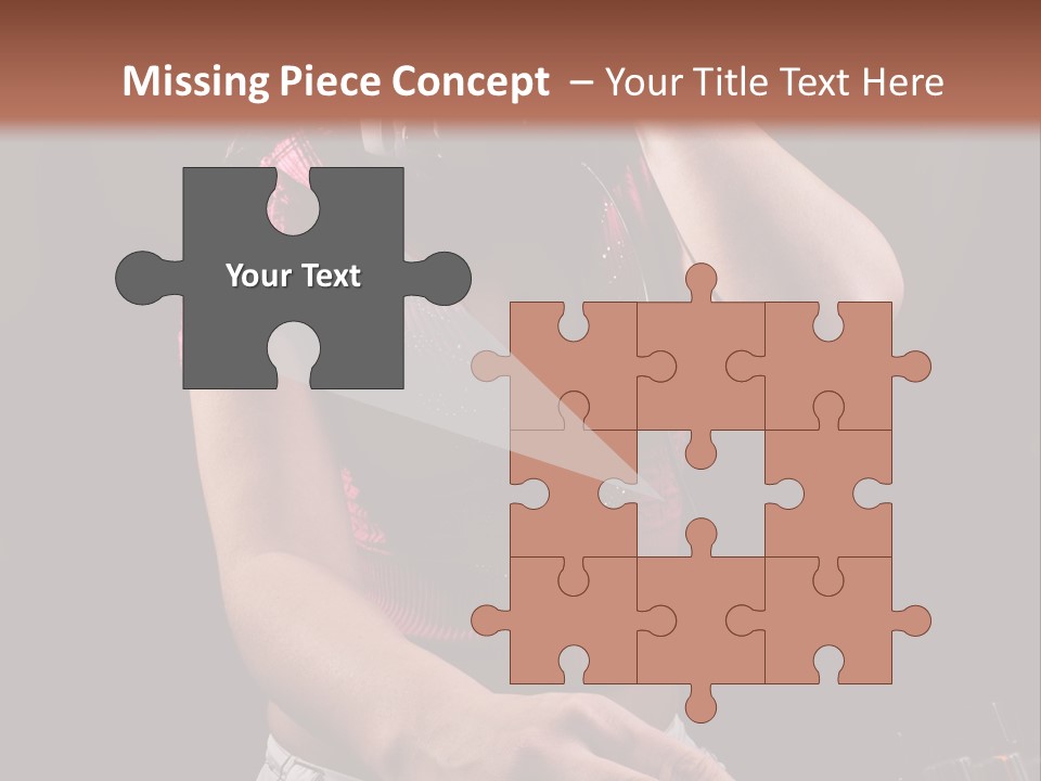 Party Listen Headphones PowerPoint Template