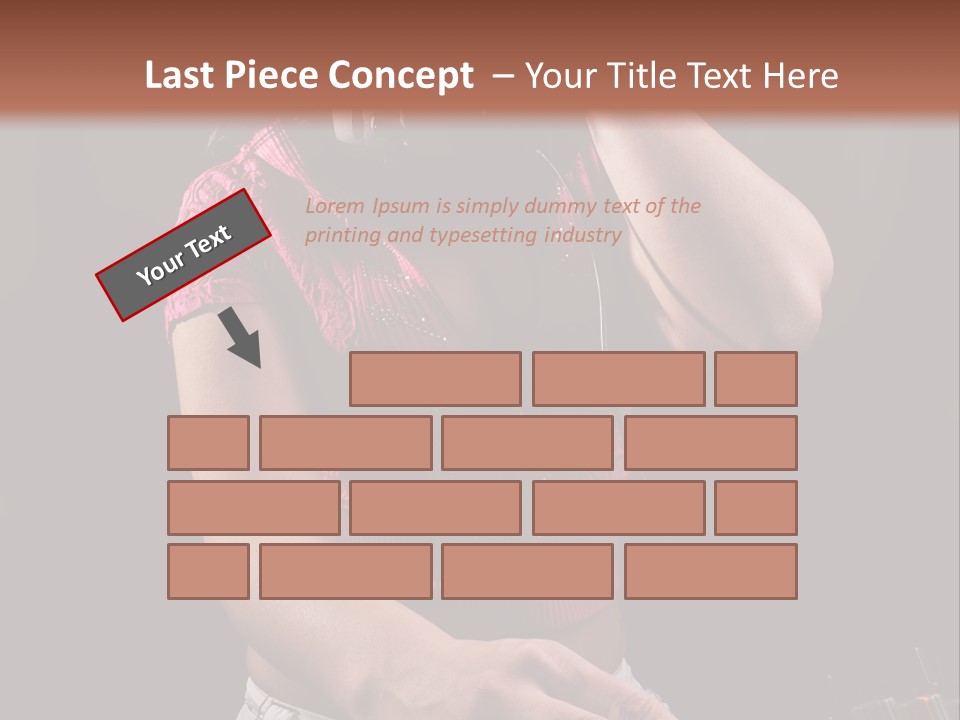 Party Listen Headphones PowerPoint Template