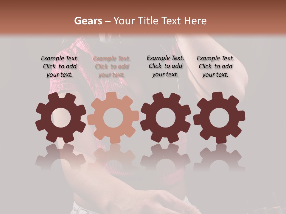 Party Listen Headphones PowerPoint Template