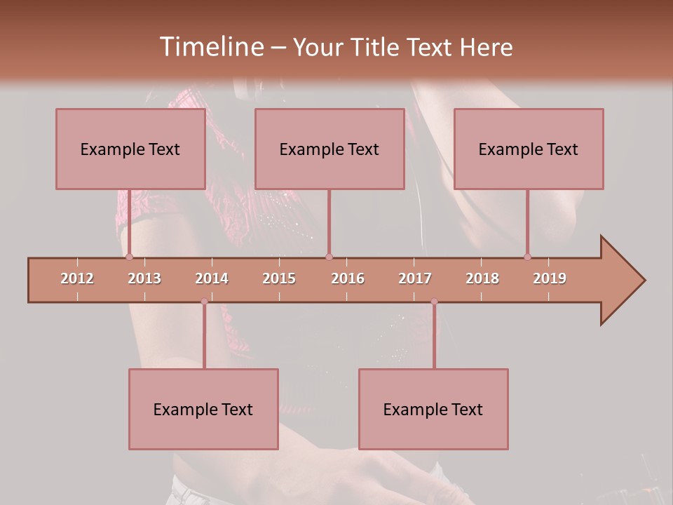 Party Listen Headphones PowerPoint Template
