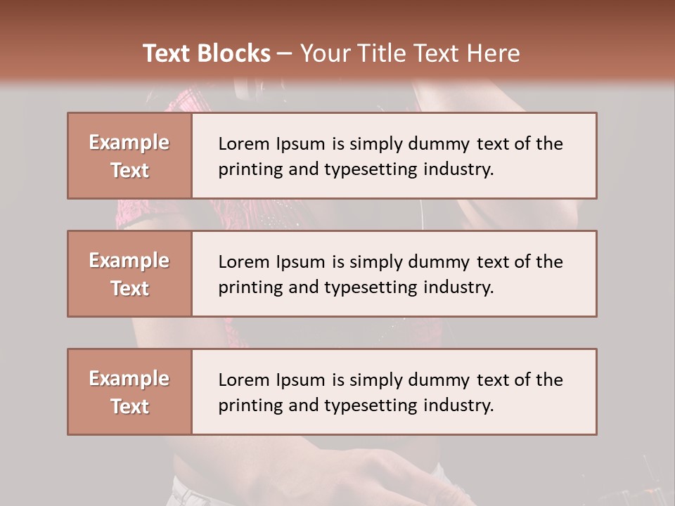 Party Listen Headphones PowerPoint Template