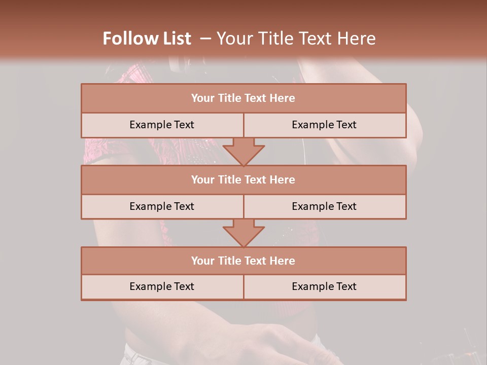 Party Listen Headphones PowerPoint Template