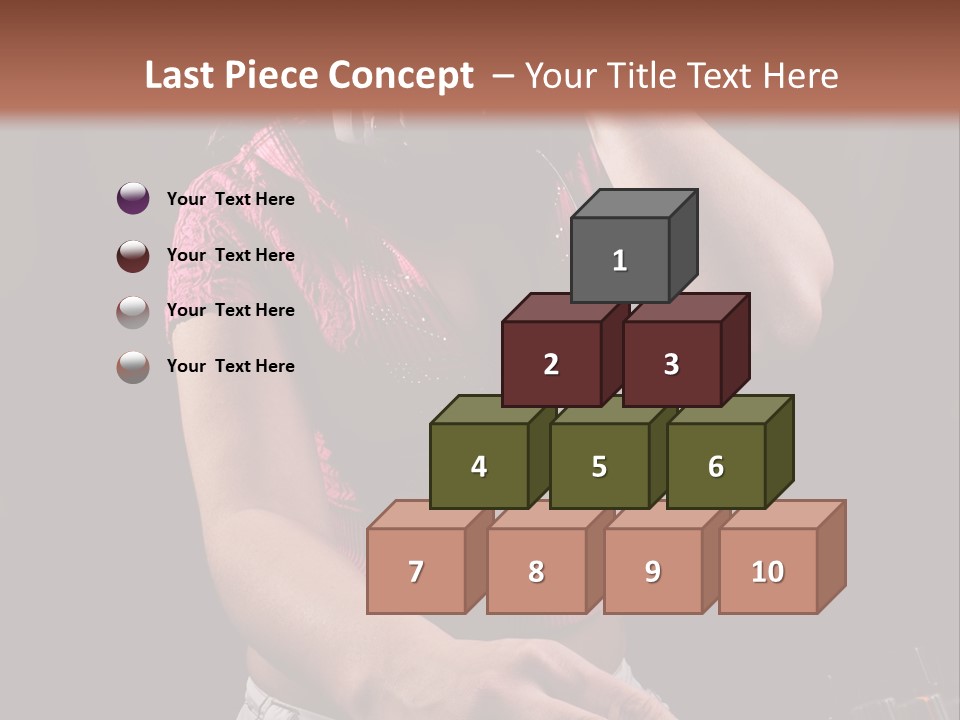 Party Listen Headphones PowerPoint Template