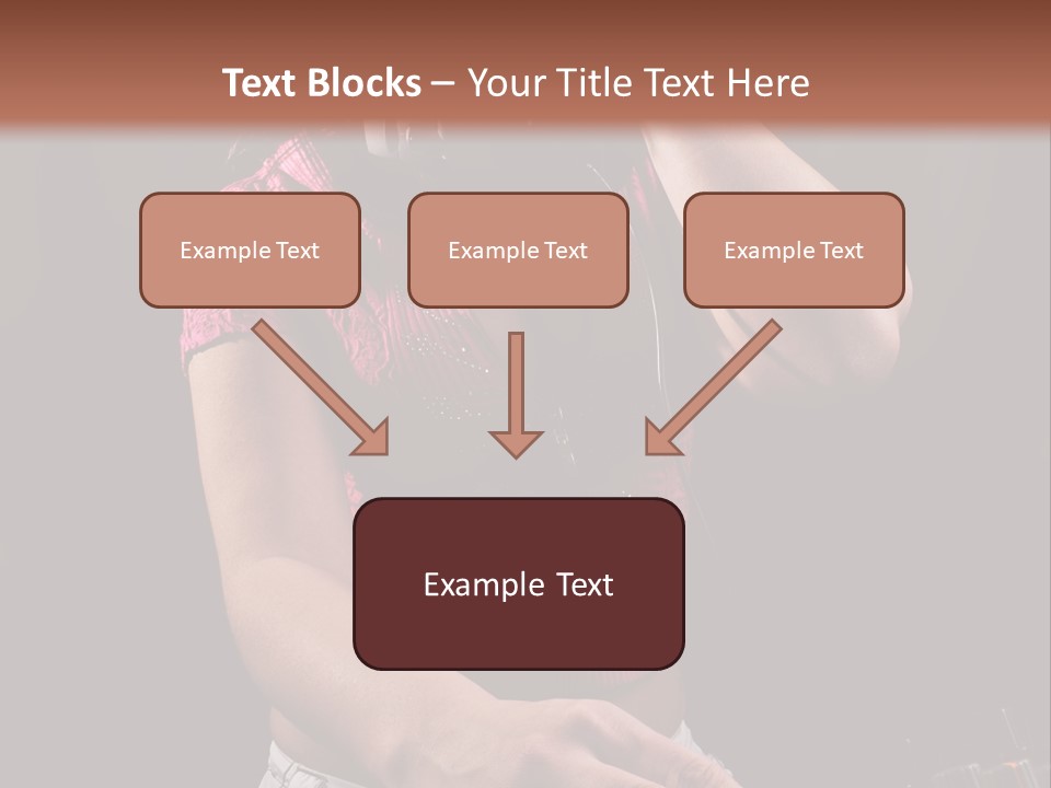 Party Listen Headphones PowerPoint Template