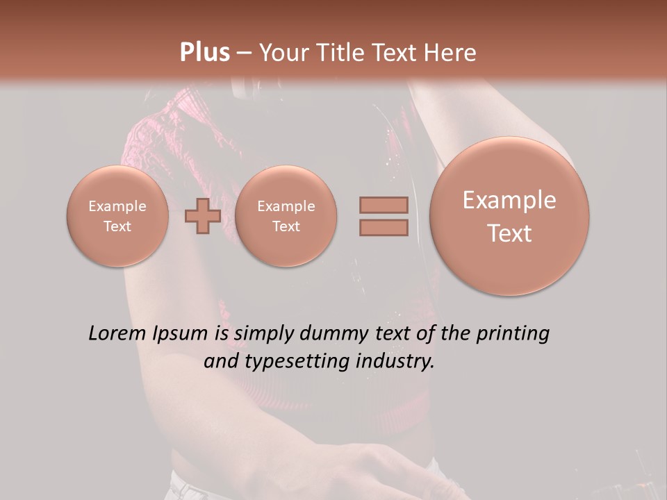 Party Listen Headphones PowerPoint Template