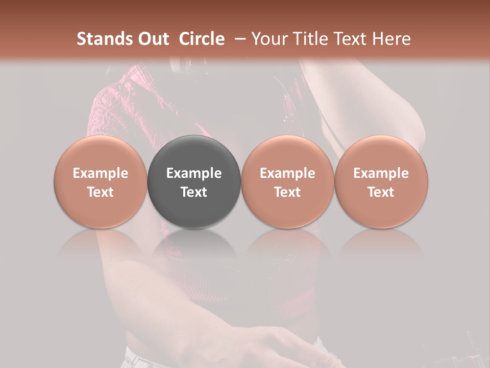 Party Listen Headphones PowerPoint Template