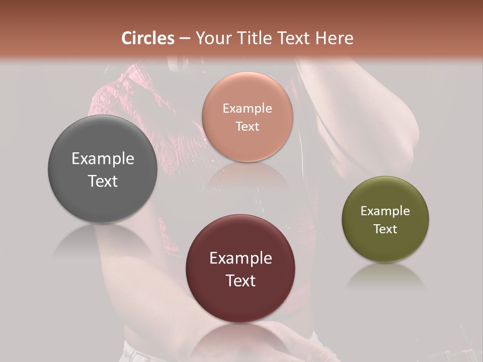 Party Listen Headphones PowerPoint Template