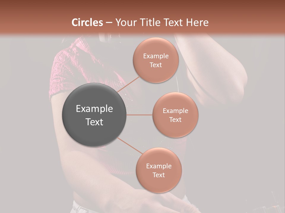 Party Listen Headphones PowerPoint Template