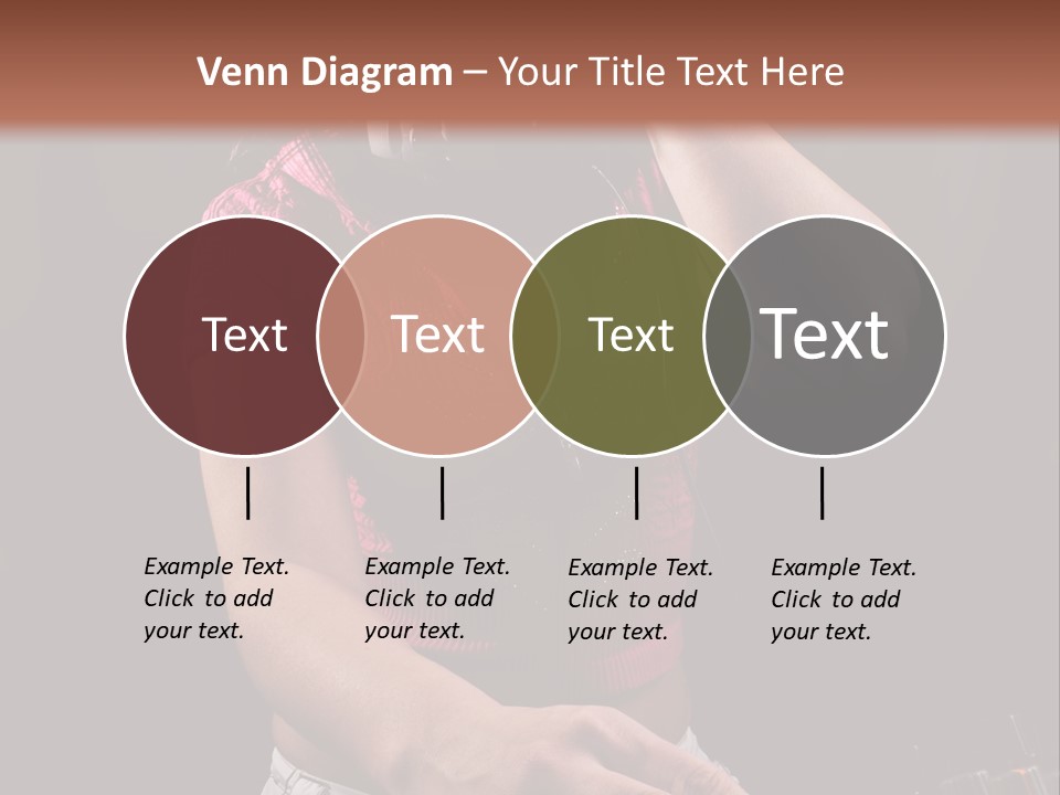 Party Listen Headphones PowerPoint Template