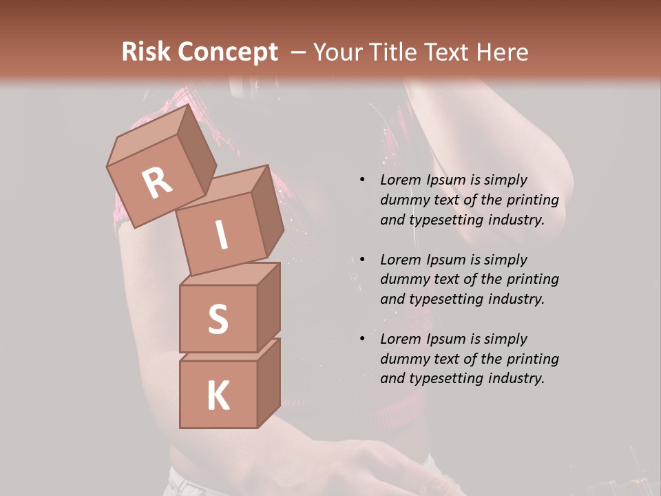 Party Listen Headphones PowerPoint Template