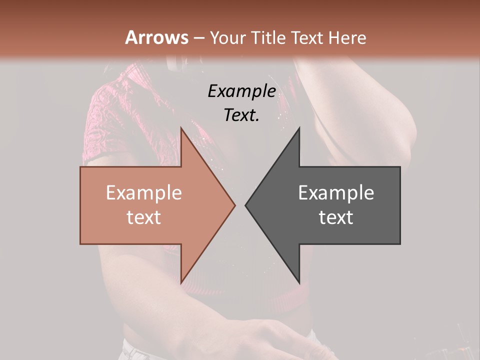 Party Listen Headphones PowerPoint Template