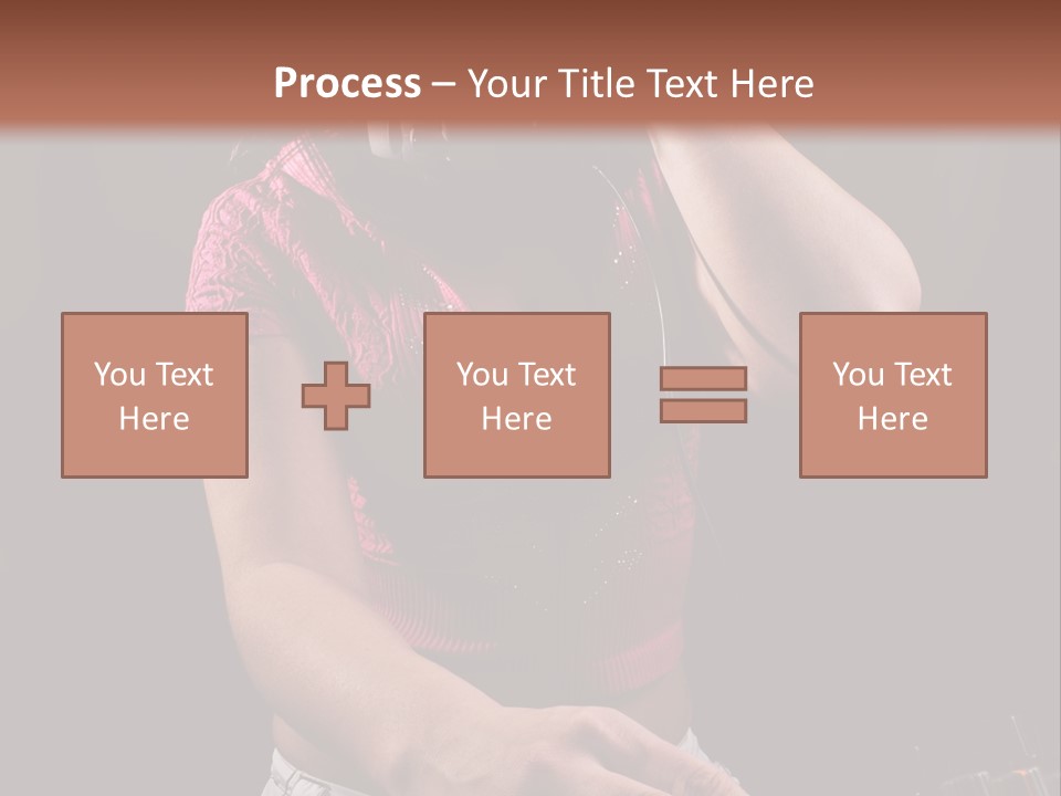 Party Listen Headphones PowerPoint Template