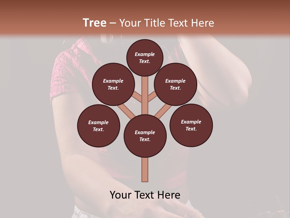 Party Listen Headphones PowerPoint Template