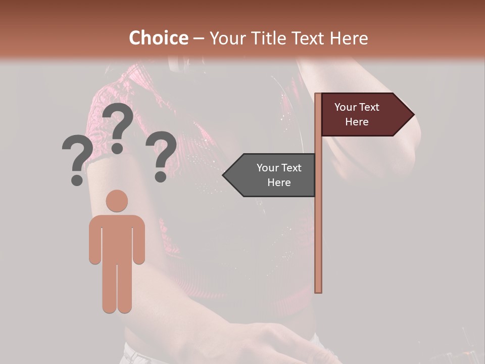 Party Listen Headphones PowerPoint Template