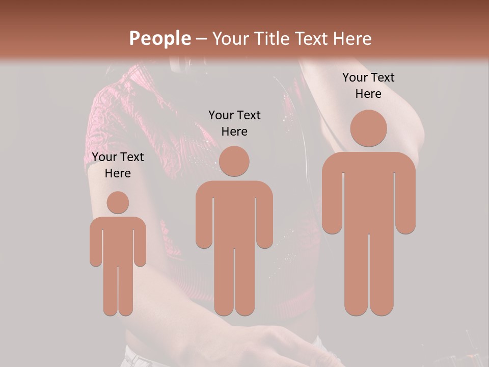 Party Listen Headphones PowerPoint Template