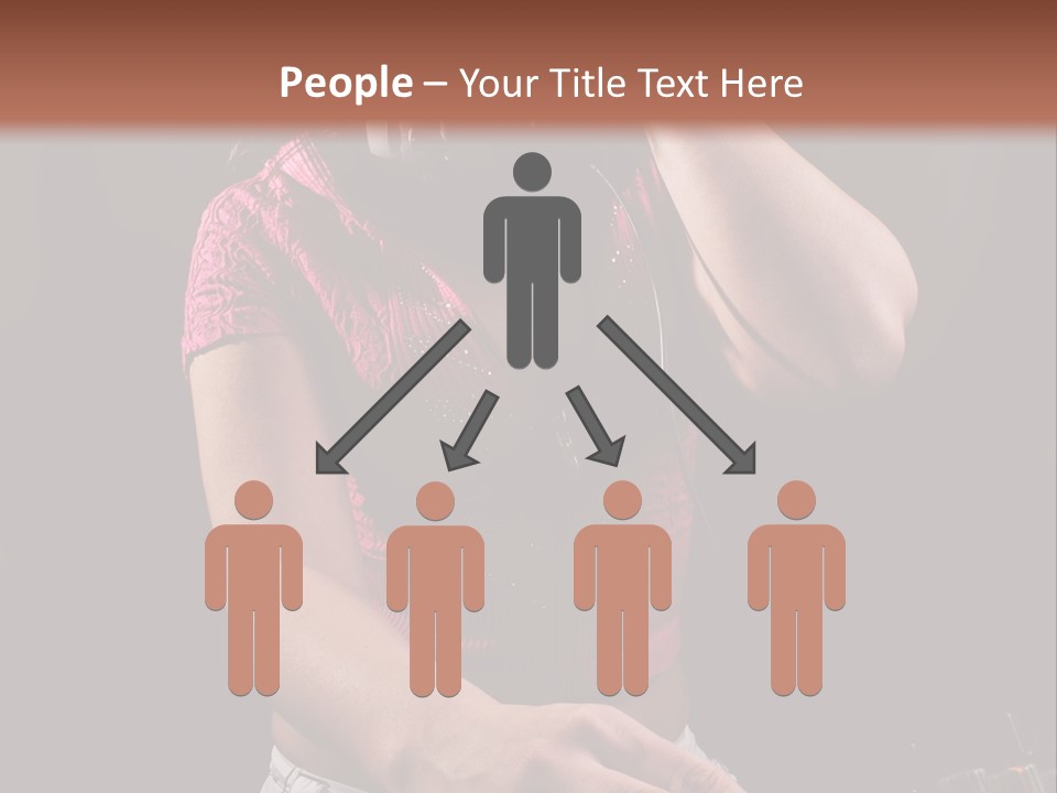 Party Listen Headphones PowerPoint Template