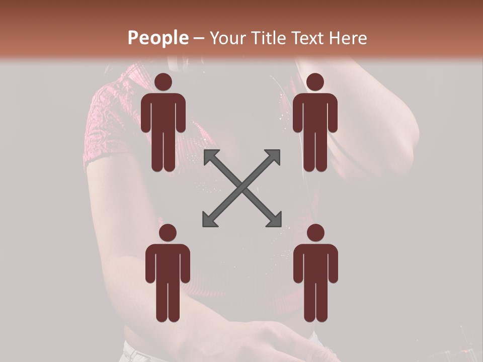 Party Listen Headphones PowerPoint Template