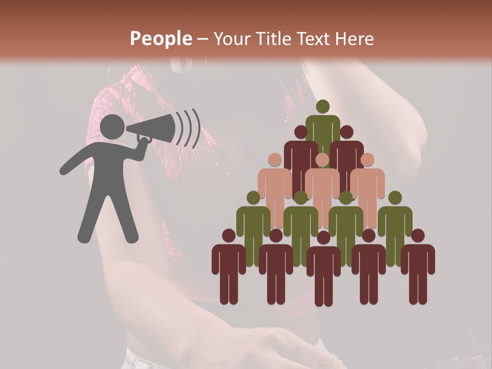 Party Listen Headphones PowerPoint Template