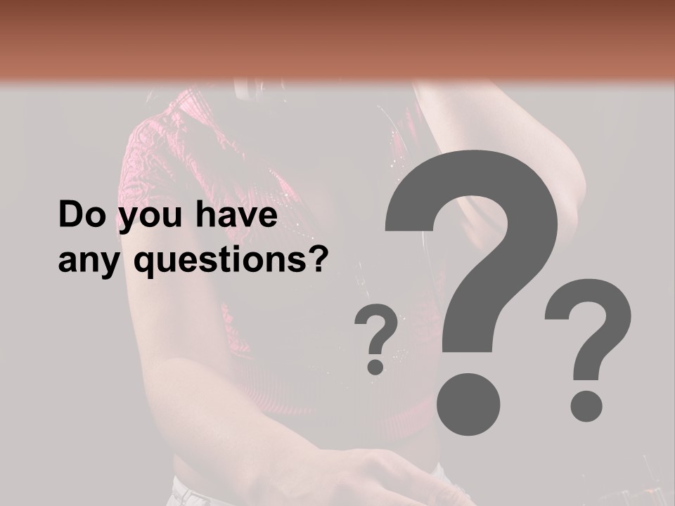 Party Listen Headphones PowerPoint Template