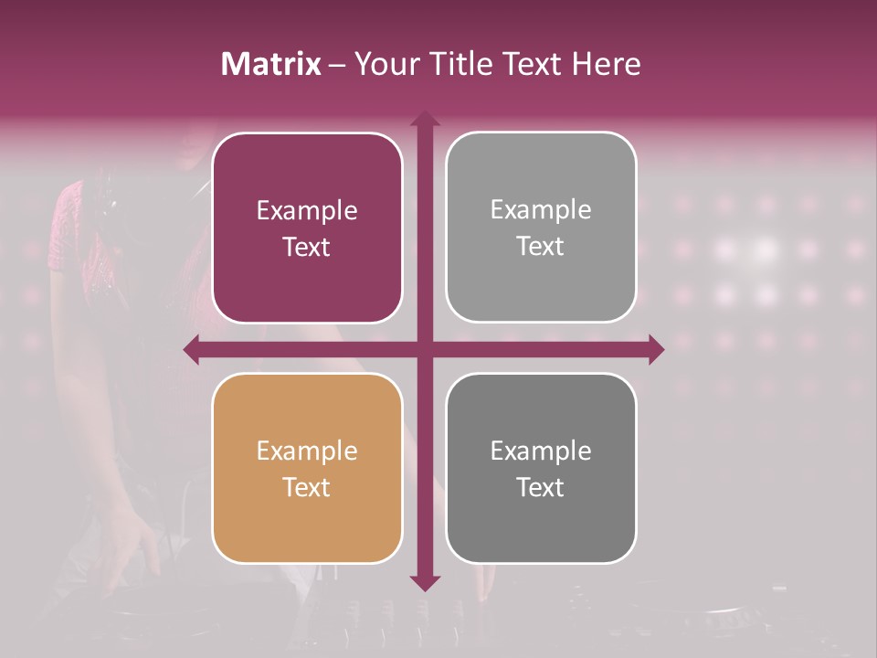 Mixer Headphones Beauty PowerPoint Template