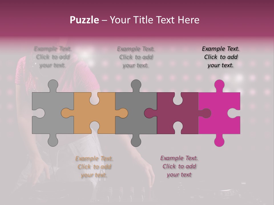 Mixer Headphones Beauty PowerPoint Template