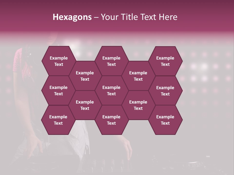 Mixer Headphones Beauty PowerPoint Template