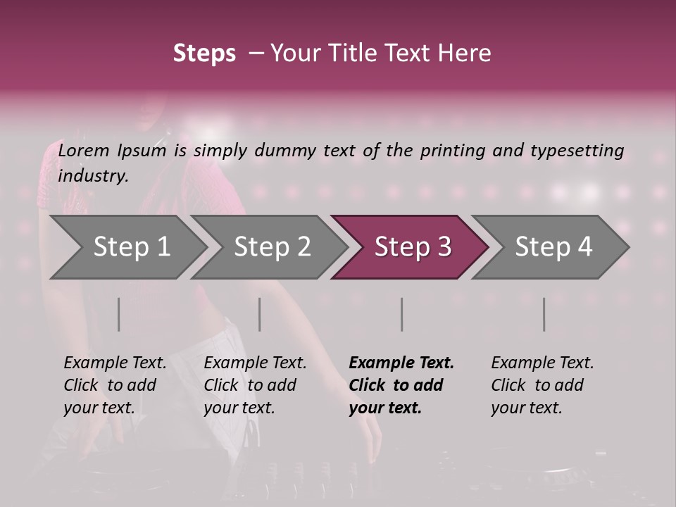 Mixer Headphones Beauty PowerPoint Template