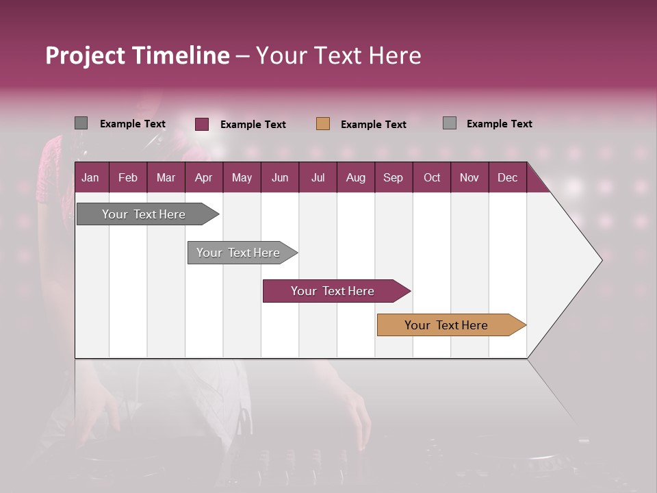 Mixer Headphones Beauty PowerPoint Template