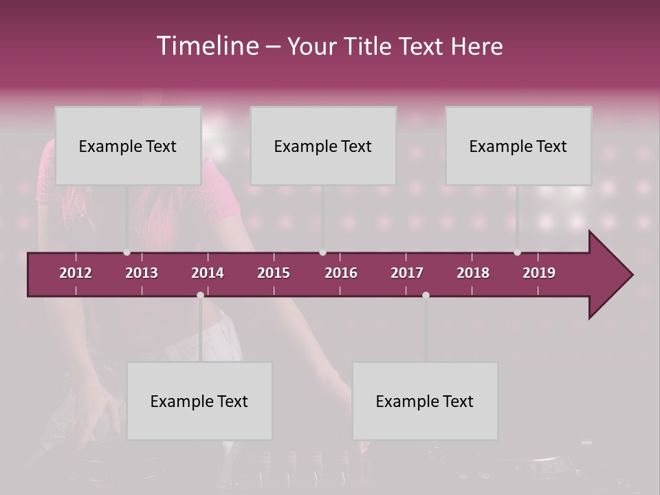 Mixer Headphones Beauty PowerPoint Template