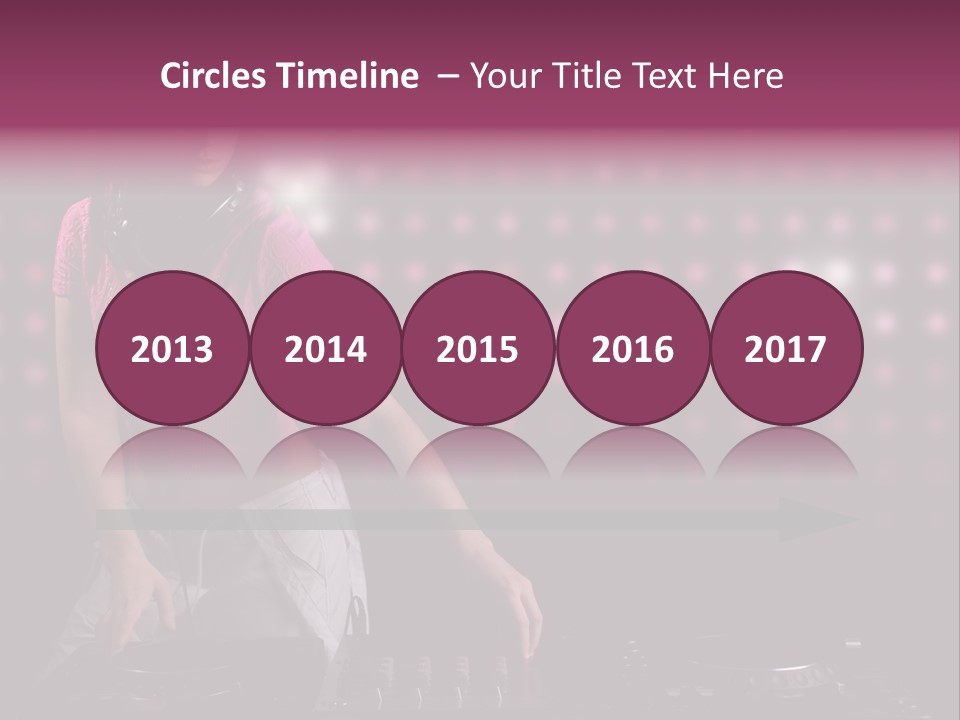 Mixer Headphones Beauty PowerPoint Template