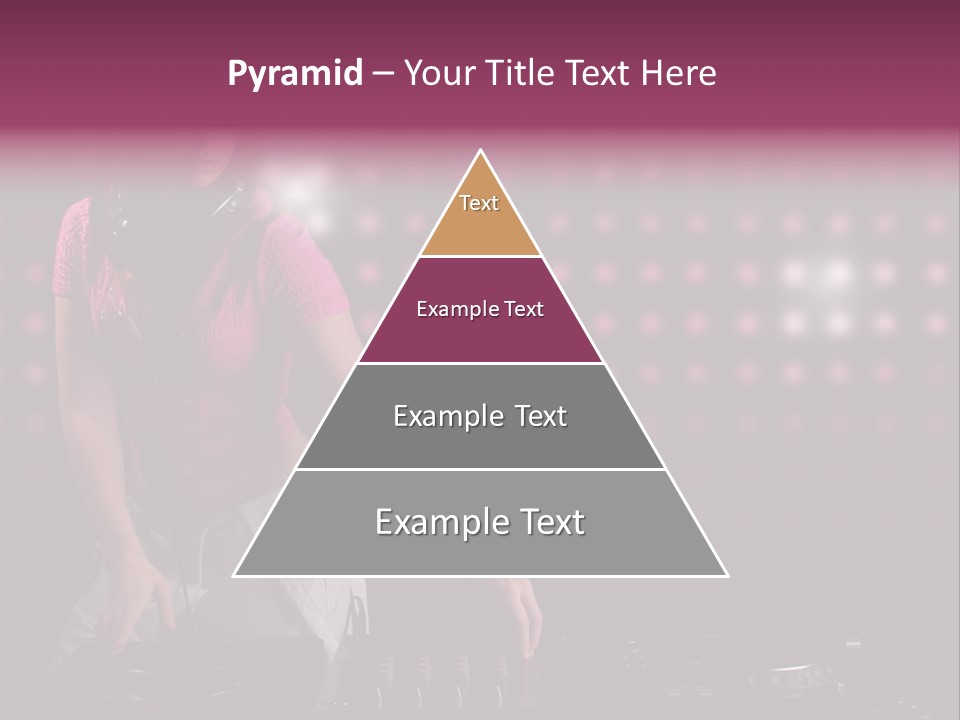 Mixer Headphones Beauty PowerPoint Template