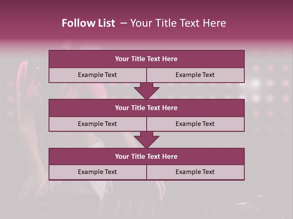 Mixer Headphones Beauty PowerPoint Template