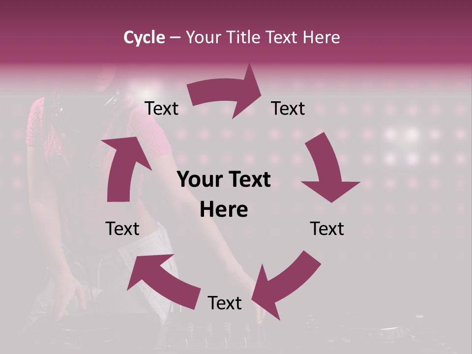 Mixer Headphones Beauty PowerPoint Template