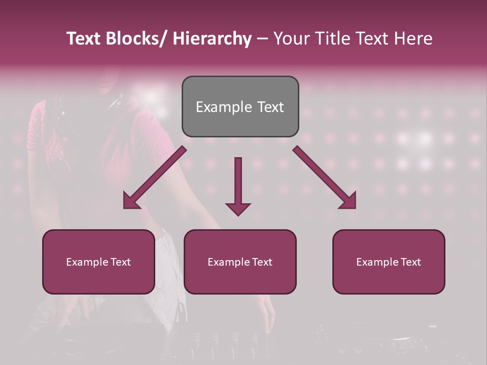 Mixer Headphones Beauty PowerPoint Template