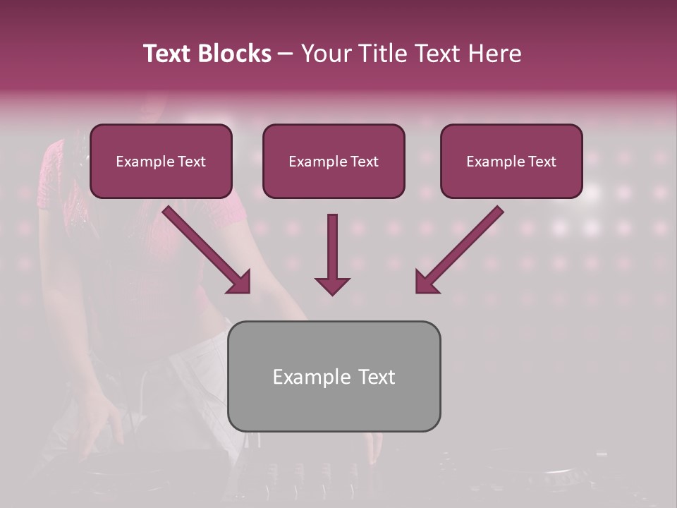 Mixer Headphones Beauty PowerPoint Template