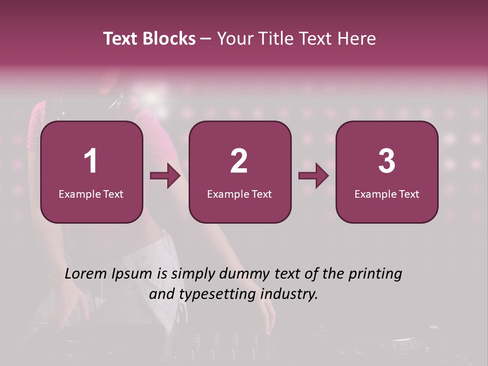 Mixer Headphones Beauty PowerPoint Template