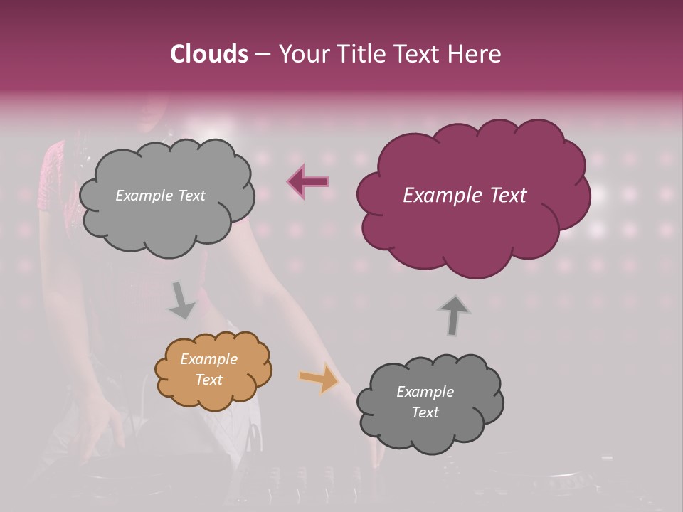 Mixer Headphones Beauty PowerPoint Template