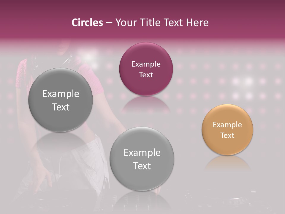 Mixer Headphones Beauty PowerPoint Template