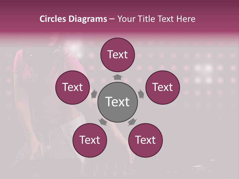 Mixer Headphones Beauty PowerPoint Template