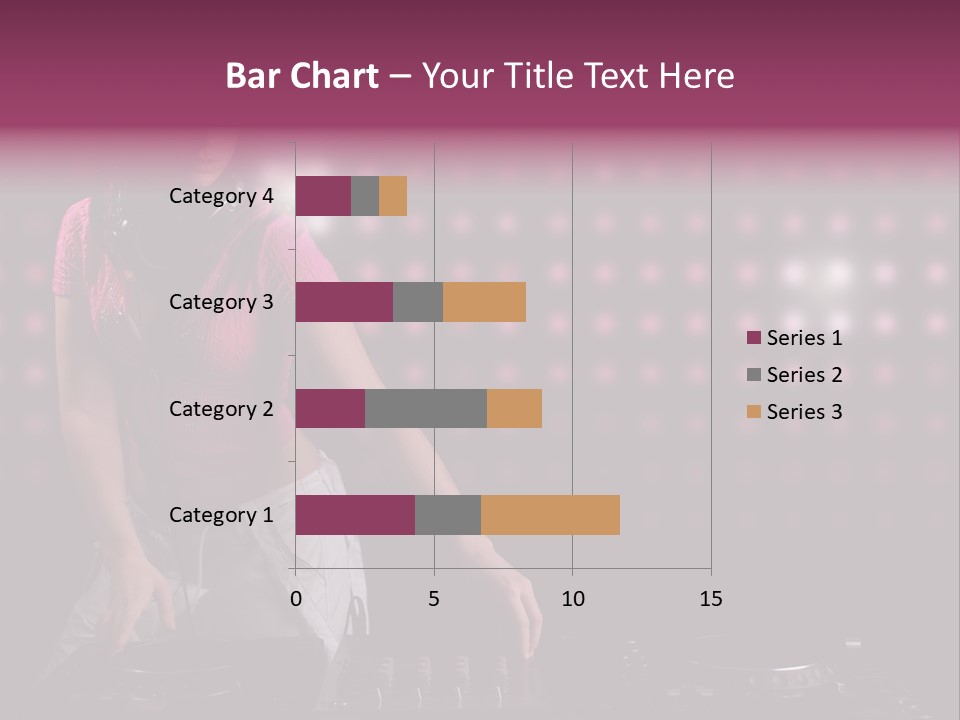 Mixer Headphones Beauty PowerPoint Template