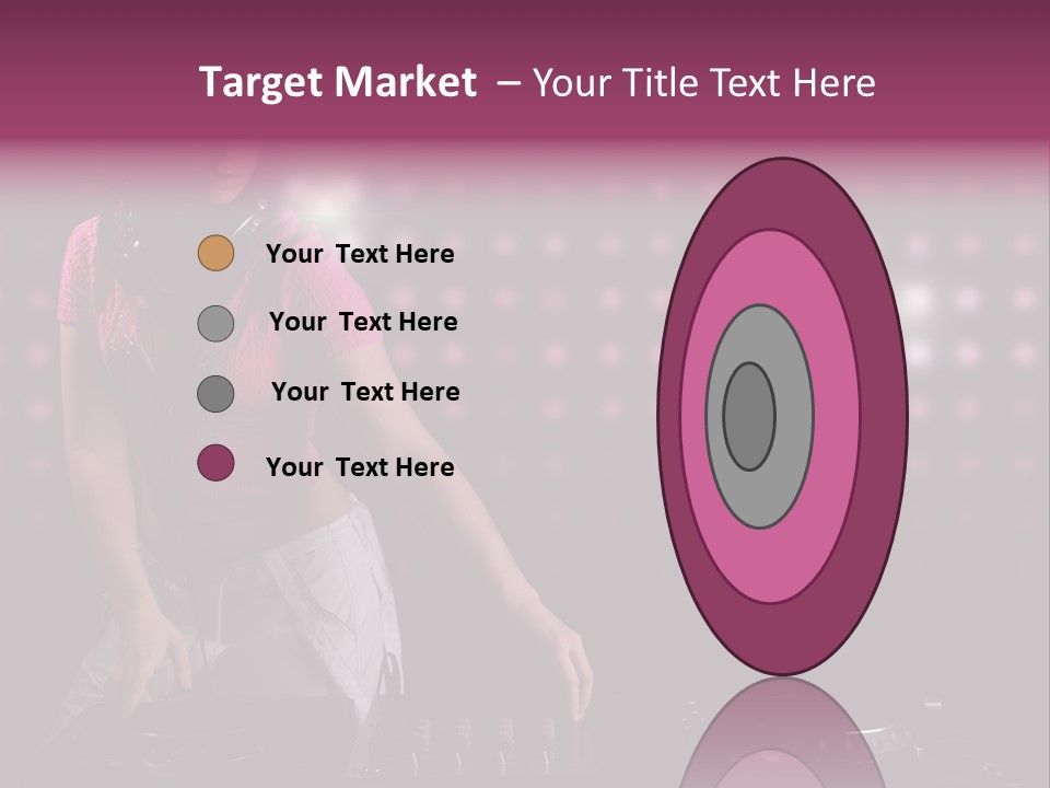 Mixer Headphones Beauty PowerPoint Template