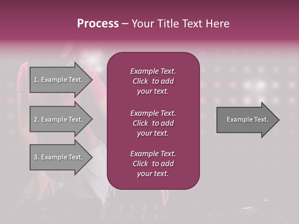 Mixer Headphones Beauty PowerPoint Template