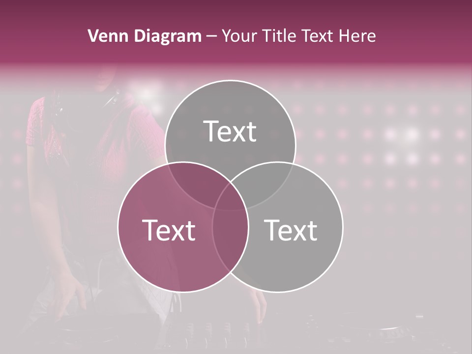 Mixer Headphones Beauty PowerPoint Template