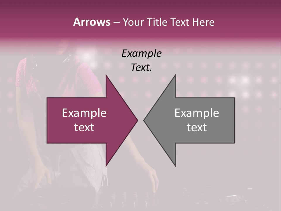 Mixer Headphones Beauty PowerPoint Template