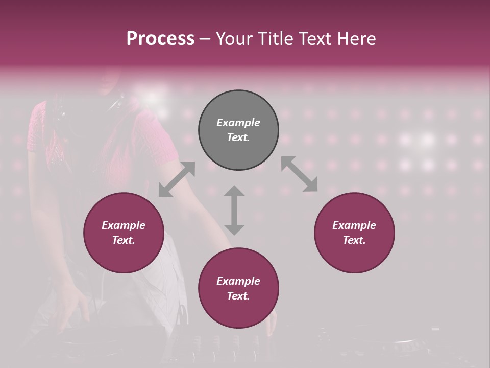 Mixer Headphones Beauty PowerPoint Template