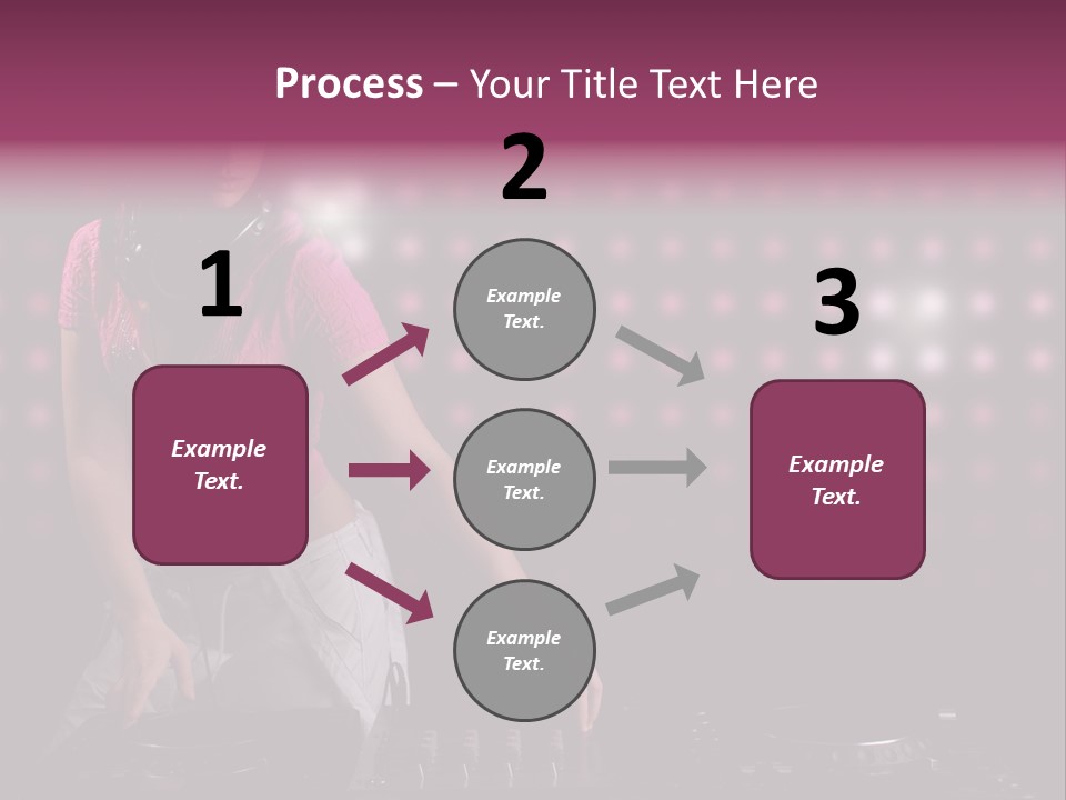 Mixer Headphones Beauty PowerPoint Template