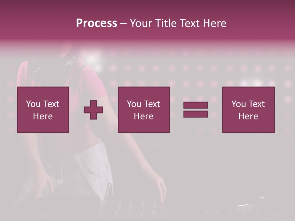 Mixer Headphones Beauty PowerPoint Template