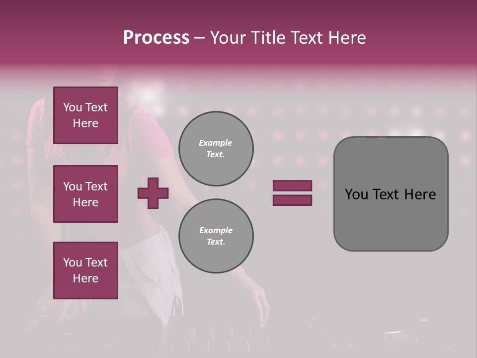 Mixer Headphones Beauty PowerPoint Template