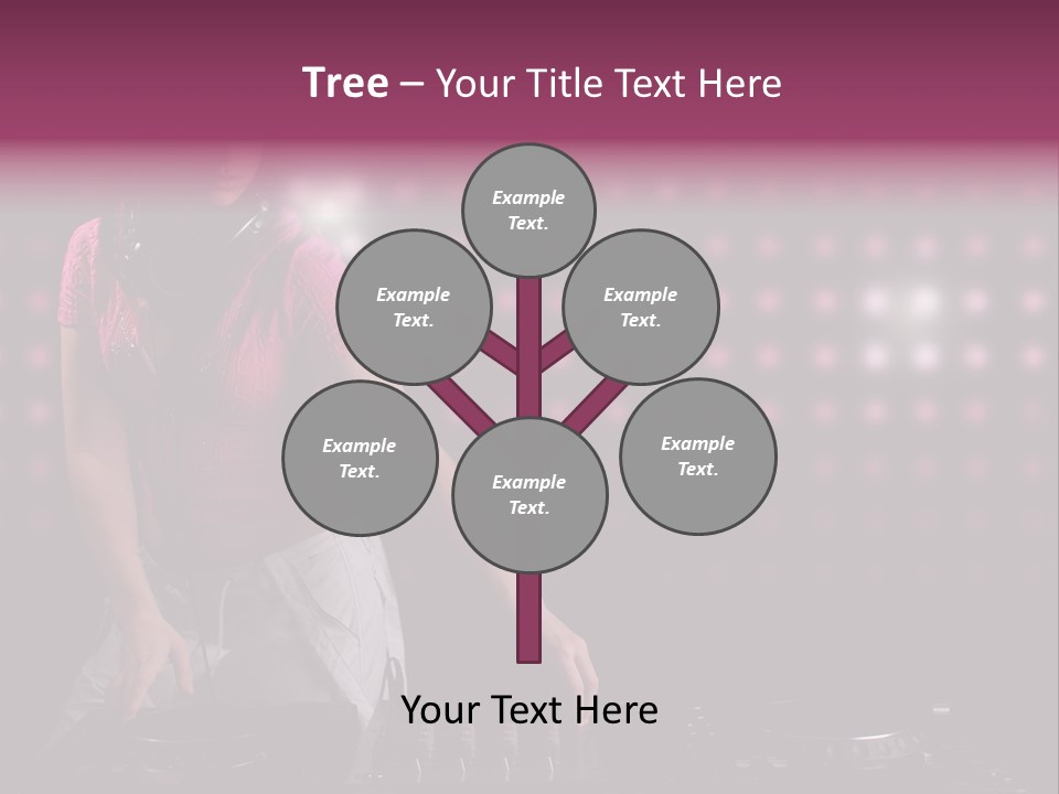 Mixer Headphones Beauty PowerPoint Template