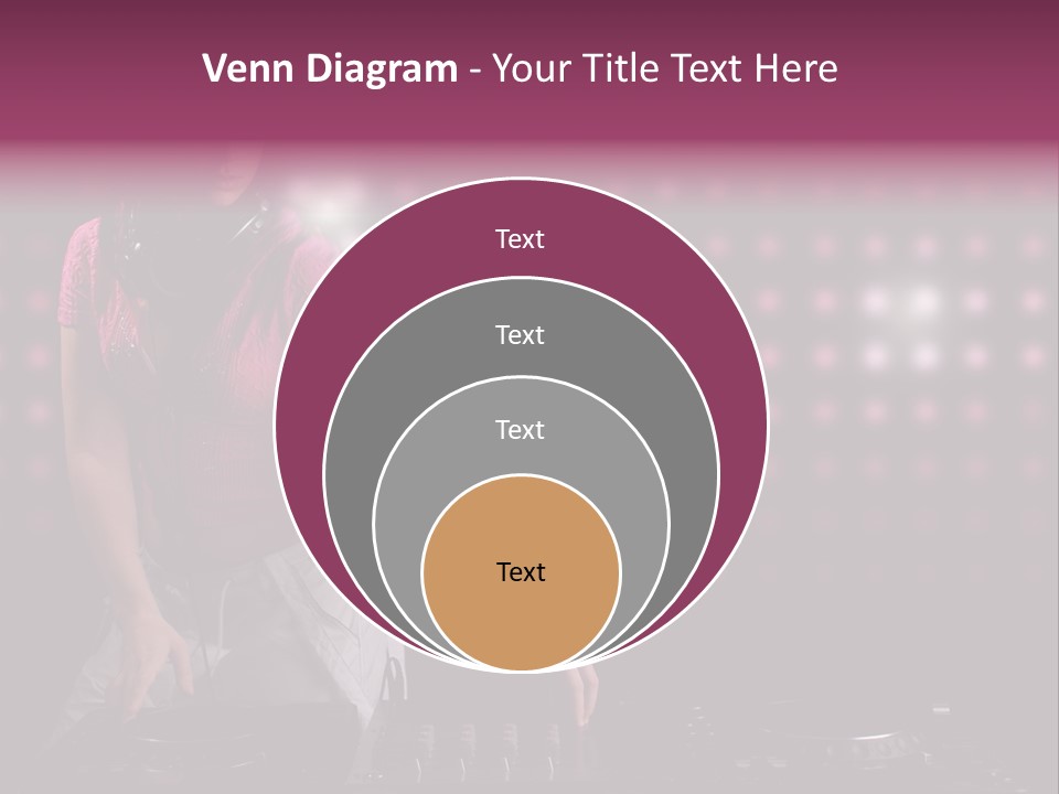 Mixer Headphones Beauty PowerPoint Template